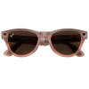 Умные очки Ray-Ban Meta* Skyler Gen 2 Shiny Peach, Фотохромные линзы Clear to Brown Transitions (RW4014)